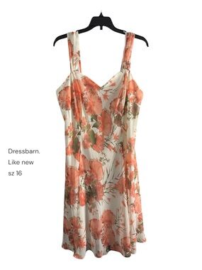 Dressbarn Coral Floral Summer Sundress